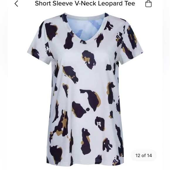 🔥Like New Haute Edition Short Sleeve Leopard Tee- size xxl - Picture 2 of 8